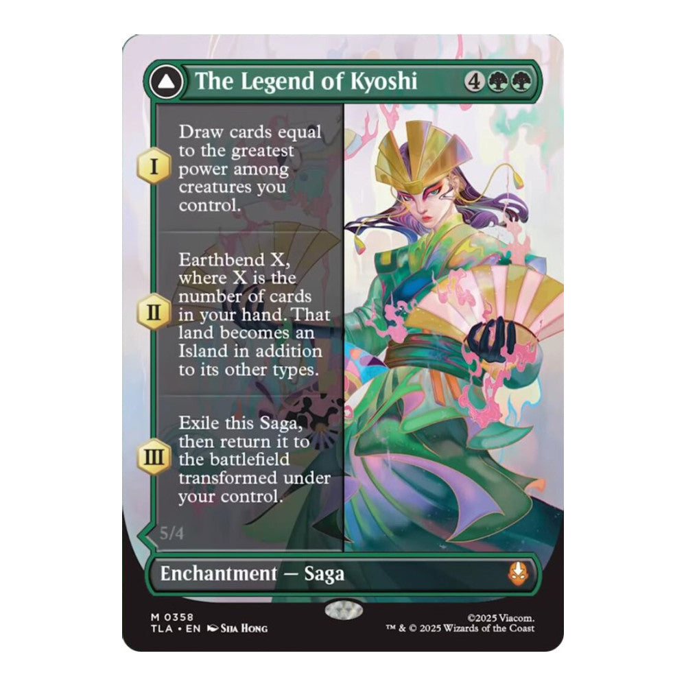 2025 Magic: The Gathering: Avatar: The Last Airbender (TLA) - The Legend of Kyoshi (Borderless) (#358, Mythic Rare) (Foil, Near Mint)