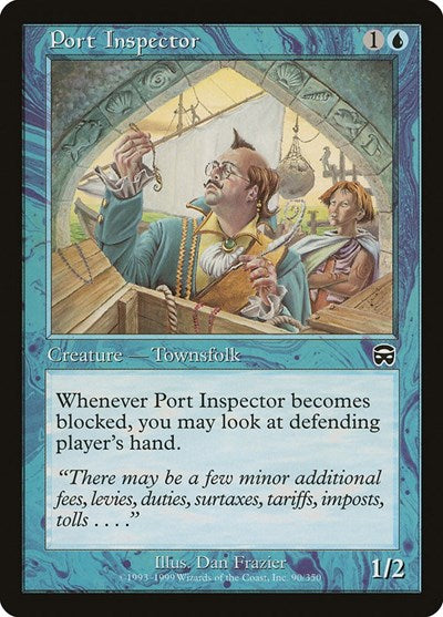 1999 Magic: The Gathering: Mercadian Masques (MMQ) - Port Inspector (#90, Common) (, Lightly Played)