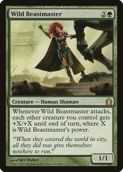 2012 Magic: The Gathering: Return to Ravnica (RTR) - Wild Beastmaster (#139, Rare) (, Near Mint)