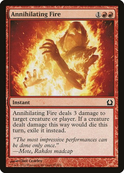 2012 Magic: The Gathering: Return to Ravnica (RTR) - Annihilating Fire (#85, Common) (, Near Mint)
