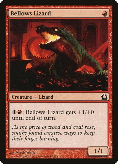 2012 Magic: The Gathering: Return to Ravnica (RTR) - Bellows Lizard (#88, Common) (, Near Mint)