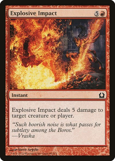 2012 Magic: The Gathering: Return to Ravnica (RTR) - Explosive Impact (#94, Common) (, Near Mint)