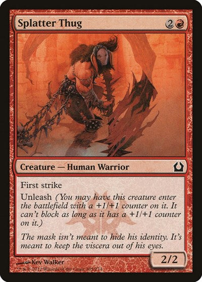 2012 Magic: The Gathering: Return to Ravnica (RTR) - Splatter Thug (#105, Common) (, Near Mint)