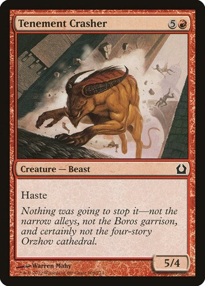 2012 Magic: The Gathering: Return to Ravnica (RTR) - Tenement Crasher (#108, Common) (, Near Mint)