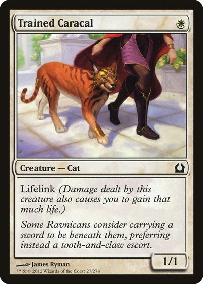 2012 Magic: The Gathering: Return to Ravnica (RTR) - Trained Caracal (#27, Common) (, Near Mint)