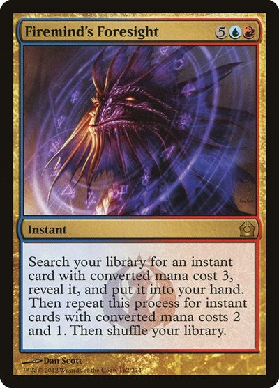 2012 Magic: The Gathering: Return to Ravnica (RTR) - Fireminds Foresight (#162, Rare) (, Near Mint)