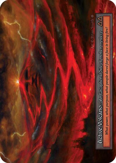 2025 Sorcery: Contested Realm: Gothic (GT) - Active Volcano (, Exceptional) (, Near Mint)