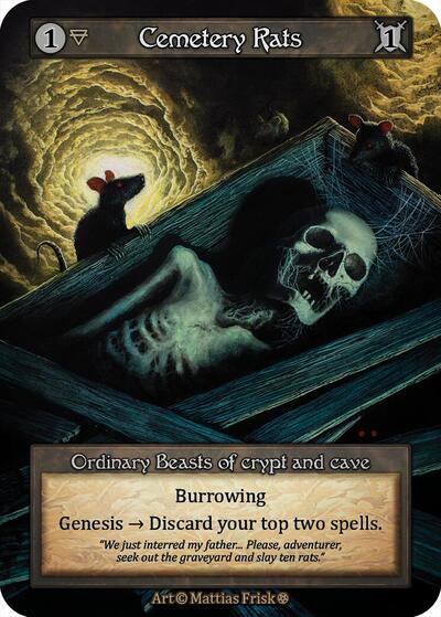 2025 Sorcery: Contested Realm: Gothic (GT) - Cemetery Rats (, Ordinary) (, Near Mint)