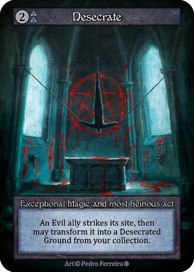 2025 Sorcery: Contested Realm: Gothic (GT) - Desecrate (, Exceptional) (, Near Mint)