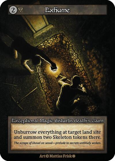 2025 Sorcery: Contested Realm: Gothic (GT) - Exhume (, Exceptional) (, Near Mint)