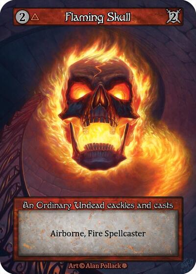 2025 Sorcery: Contested Realm: Gothic (GT) - Flaming Skull (, Ordinary) (, Near Mint)