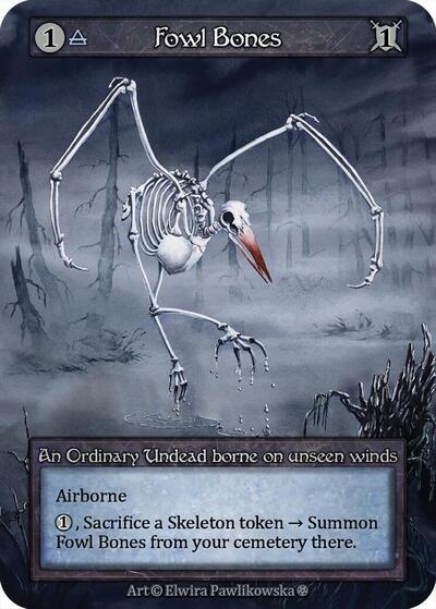 2025 Sorcery: Contested Realm: Gothic (GT) - Fowl Bones (, Ordinary) (, Near Mint)