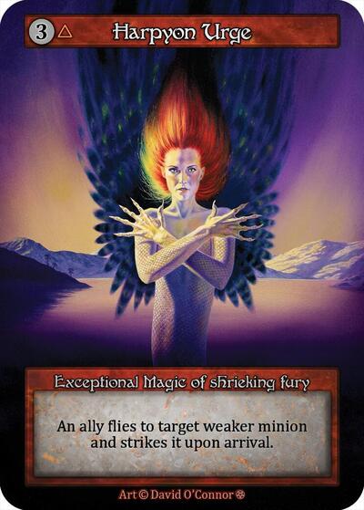 2025 Sorcery: Contested Realm: Gothic (GT) - Harpyon Urge (, Exceptional) (, Near Mint)