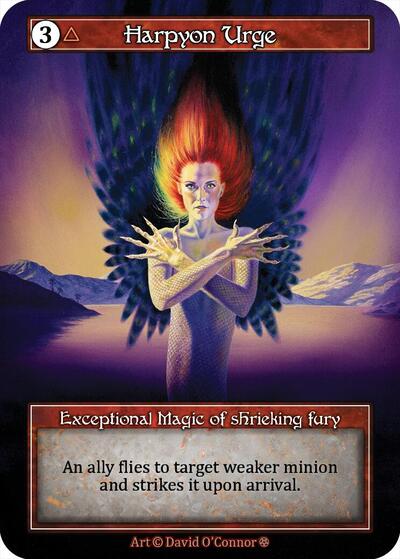 2025 Sorcery: Contested Realm: Gothic (GT) - Harpyon Urge (Foil) (, Exceptional) (Foil, Near Mint)