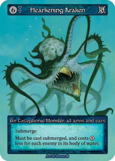 2025 Sorcery: Contested Realm: Gothic (GT) - Hearkening Kraken (, Exceptional) (, Near Mint)