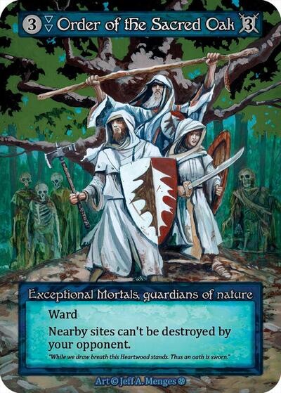 2025 Sorcery: Contested Realm: Gothic (GT) - Order of the Sacred Oak (, Exceptional) (, Near Mint)