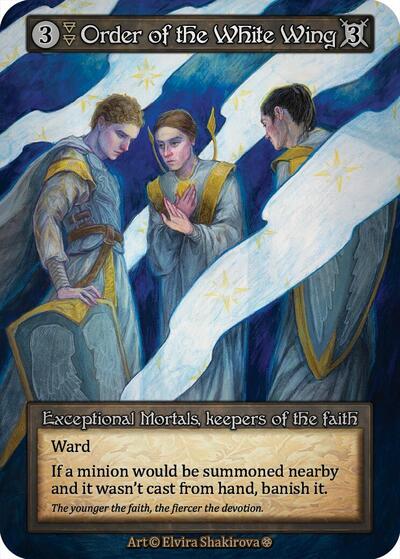 2025 Sorcery: Contested Realm: Gothic (GT) - Order of the White Wing (, Exceptional) (, Near Mint)