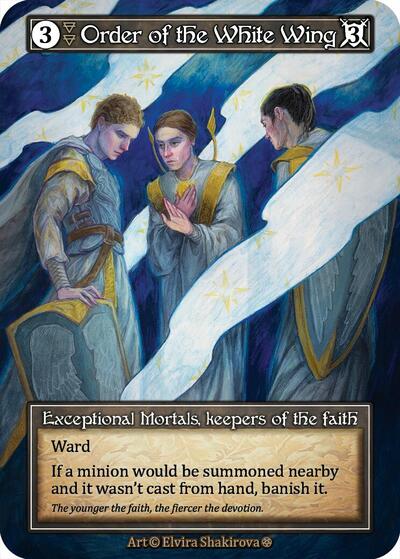 2025 Sorcery: Contested Realm: Gothic (GT) - Order of the White Wing (Foil) (, Exceptional) (Foil, Near Mint)