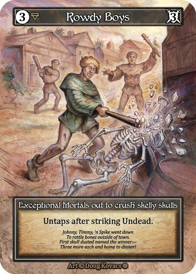 2025 Sorcery: Contested Realm: Gothic (GT) - Rowdy Boys (Foil) (, Exceptional) (Foil, Near Mint)