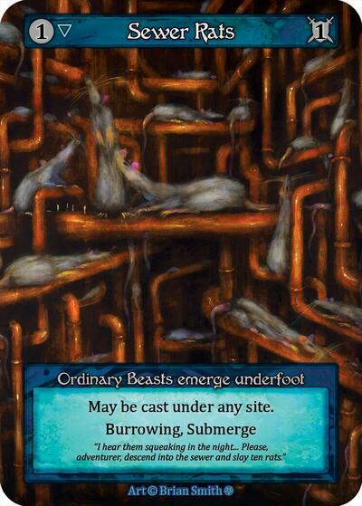 2025 Sorcery: Contested Realm: Gothic (GT) - Sewer Rats (, Ordinary) (, Near Mint)