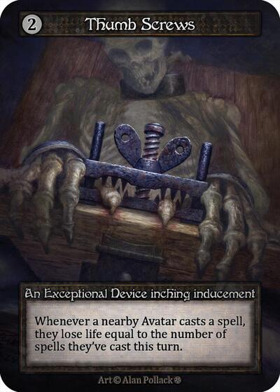 2025 Sorcery: Contested Realm: Gothic (GT) - Thumb Screws (, Exceptional) (, Near Mint)