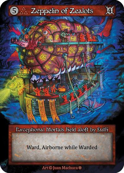 2025 Sorcery: Contested Realm: Gothic (GT) - Zeppelin of Zealots (, Exceptional) (, Near Mint)