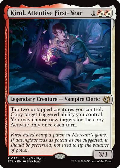 2026 Magic: The Gathering: Lorwyn Eclipsed (ECL) - Kirol Attentive First Year (#231, Rare)