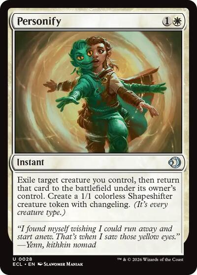 2026 Magic: The Gathering: Lorwyn Eclipsed (ECL) - Personify (#28, Uncommon) (, Near Mint)