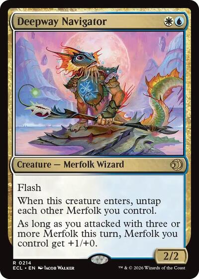 2026 Magic: The Gathering: Lorwyn Eclipsed (ECL) - Deepway Navigator (#214, Rare) (, Near Mint)