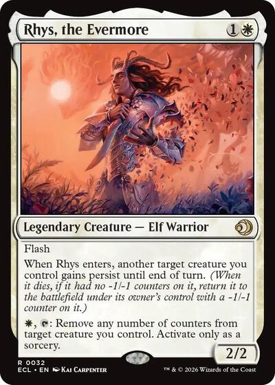 2026 Magic: The Gathering: Lorwyn Eclipsed (ECL) - Rhys the Evermore (#32, Rare) (, Near Mint)