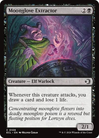 2026 Magic: The Gathering: Lorwyn Eclipsed (ECL) - Moonglove Extractor (#109, Common) (, Near Mint)