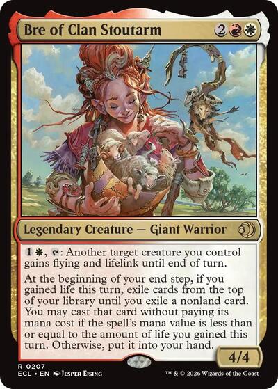 2026 Magic: The Gathering: Lorwyn Eclipsed (ECL) - Bre of Clan Stoutarm (#207, Rare) (, Near Mint)