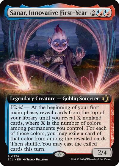 2026 Magic: The Gathering: Lorwyn Eclipsed (ECL) - Sanar Innovative First Year Extended Art (#378, Rare) (, Near Mint)