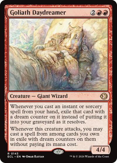 2026 Magic: The Gathering: Lorwyn Eclipsed (ECL) - Goliath Daydreamer (#143, Rare) (, Near Mint)