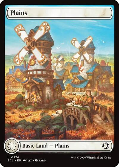 2026 Magic: The Gathering: Lorwyn Eclipsed (ECL) - Plains 0274 (#274, Land)