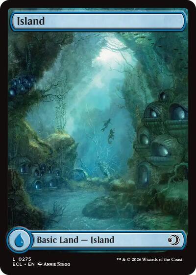 2026 Magic: The Gathering: Lorwyn Eclipsed (ECL) - Island 0275 (#275, Land)