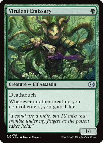 2026 Magic: The Gathering: Lorwyn Eclipsed (ECL) - Virulent Emissary (#202, Uncommon) (, Near Mint)