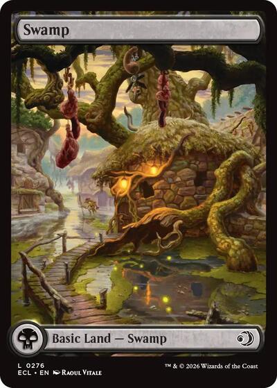 2026 Magic: The Gathering: Lorwyn Eclipsed (ECL) - Swamp 0276 (#276, Land) (, Near Mint)