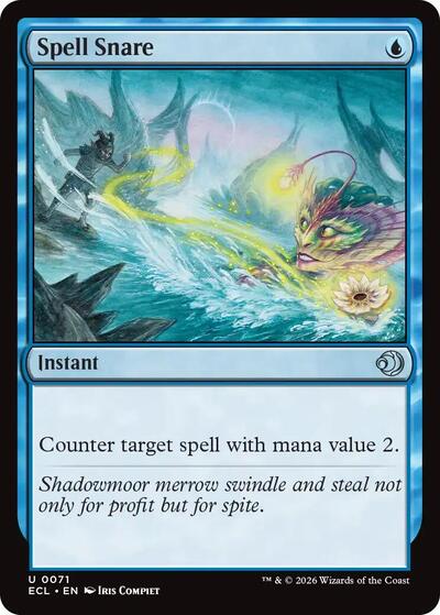 2026 Magic: The Gathering: Lorwyn Eclipsed (ECL) - Spell Snare (#71, Uncommon) (, Near Mint)