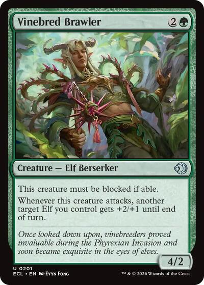 2026 Magic: The Gathering: Lorwyn Eclipsed (ECL) - Vinebred Brawler (#201, Uncommon)