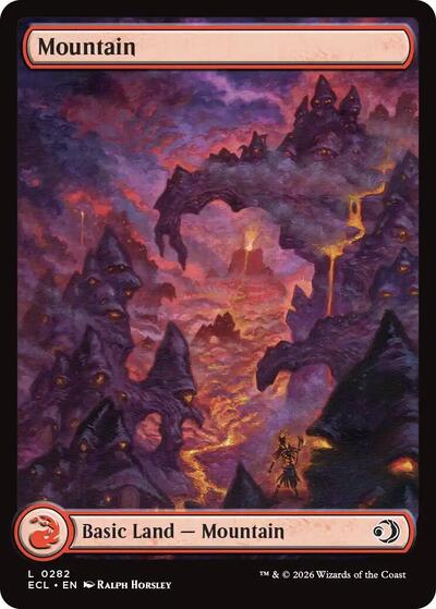 2026 Magic: The Gathering: Lorwyn Eclipsed (ECL) - Mountain 0282 (#282, Land) (, Near Mint)