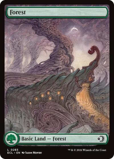 2026 Magic: The Gathering: Lorwyn Eclipsed (ECL) - Forest 0283 (#283, Land) (, Near Mint)