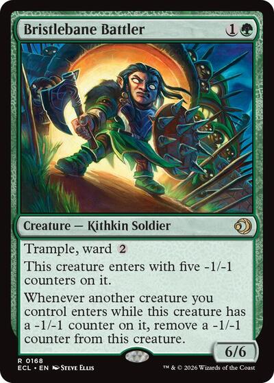 2026 Magic: The Gathering: Lorwyn Eclipsed (ECL) - Bristlebane Battler (#168, Rare) (, Near Mint)