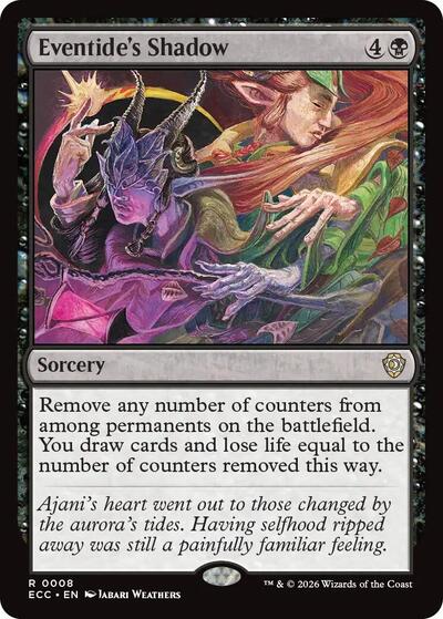 2026 Magic: The Gathering: Commander: Lorwyn Eclipsed (ECC) - Eventides Shadow (#8, Rare) (, Near Mint)