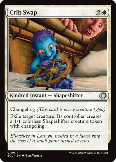 2026 Magic: The Gathering: Lorwyn Eclipsed (ECL) - Crib Swap (#11, Uncommon) (, Near Mint)