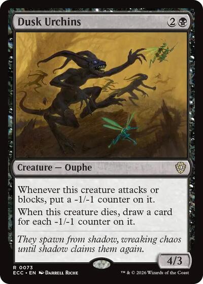 2026 Magic: The Gathering: Commander: Lorwyn Eclipsed (ECC) - Dusk Urchins (#73, Rare) (, Near Mint)