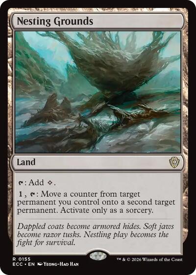 2026 Magic: The Gathering: Commander: Lorwyn Eclipsed (ECC) - Nesting Grounds (#155, Rare) (, Near Mint)