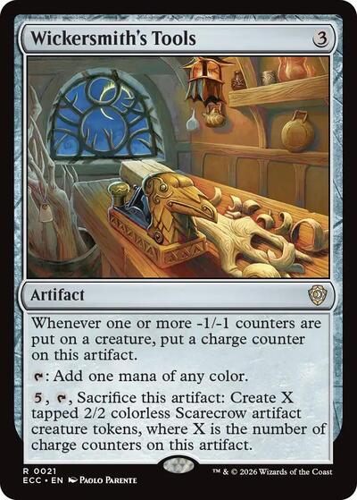 2026 Magic: The Gathering: Commander: Lorwyn Eclipsed (ECC) - Wickersmiths Tools (#21, Rare) (, Near Mint)