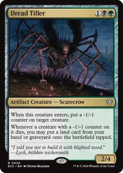 2026 Magic: The Gathering: Commander: Lorwyn Eclipsed (ECC) - Dread Tiller (#20, Rare) (, Near Mint)