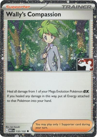2022 Pokemon: Prize Pack Series Cards () - Wally's Compassion - 132/132 (#132/132, Uncommon) (Holofoil, Near Mint)